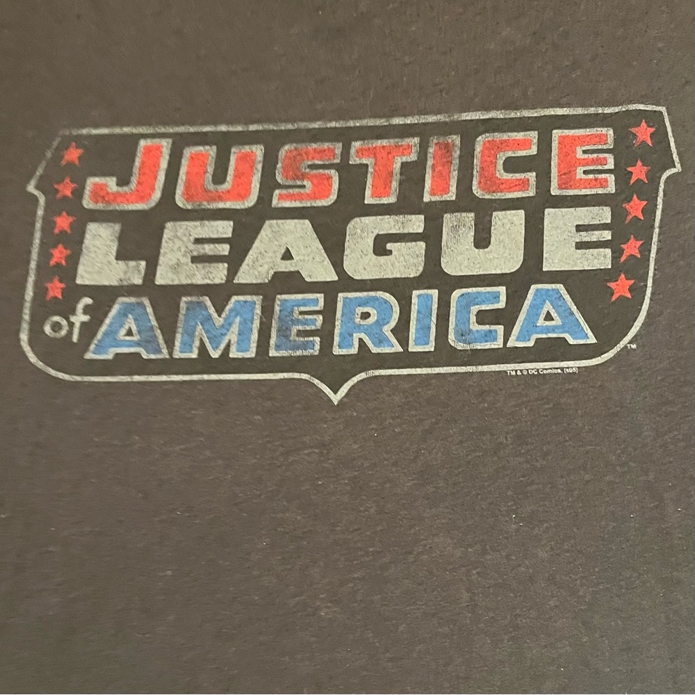 Vintage Y2K “Justice League of America” graphic-tee by Junk Food